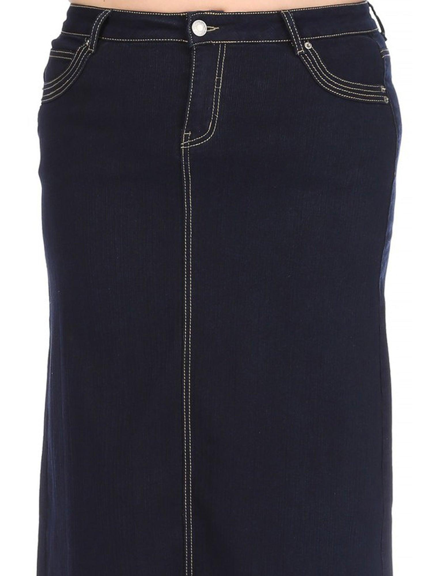 G-Gossip Apparel Denim Long Skirt Product Image