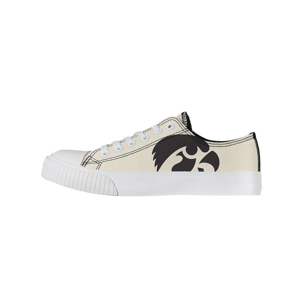 Women's FOCO Cream Iowa Hawkeyes Low Top Canvas Shoes, Size: 6, Beige Product Image