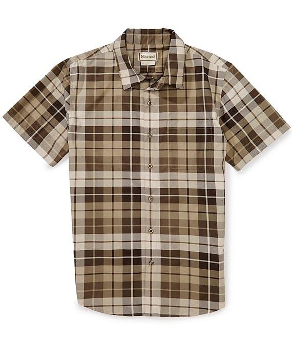 Marmot Air Exchange SolarShield Novelty Plaid Short Sleeve Woven Shirt Product Image