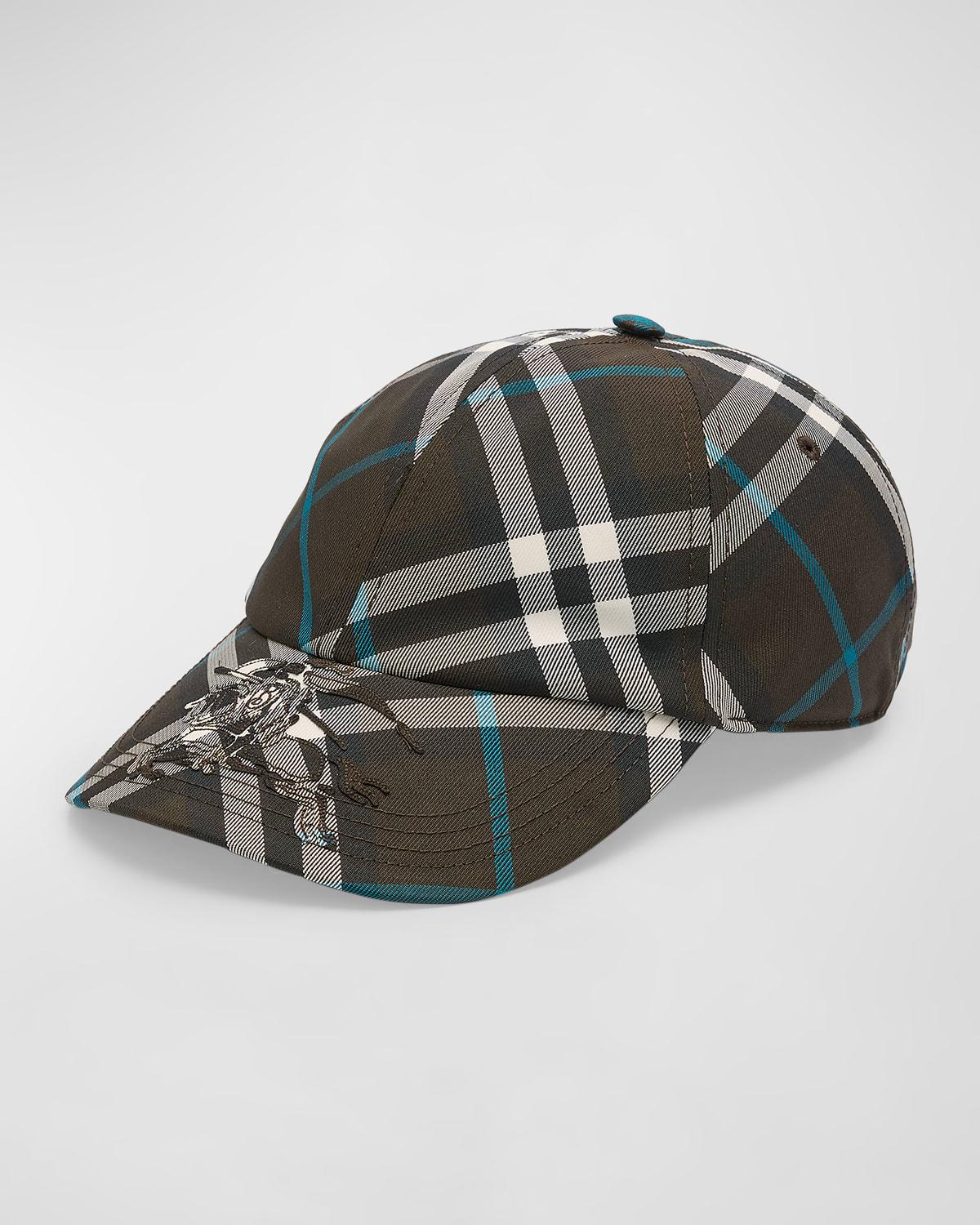 Mens Check EKD Baseball Cap Product Image