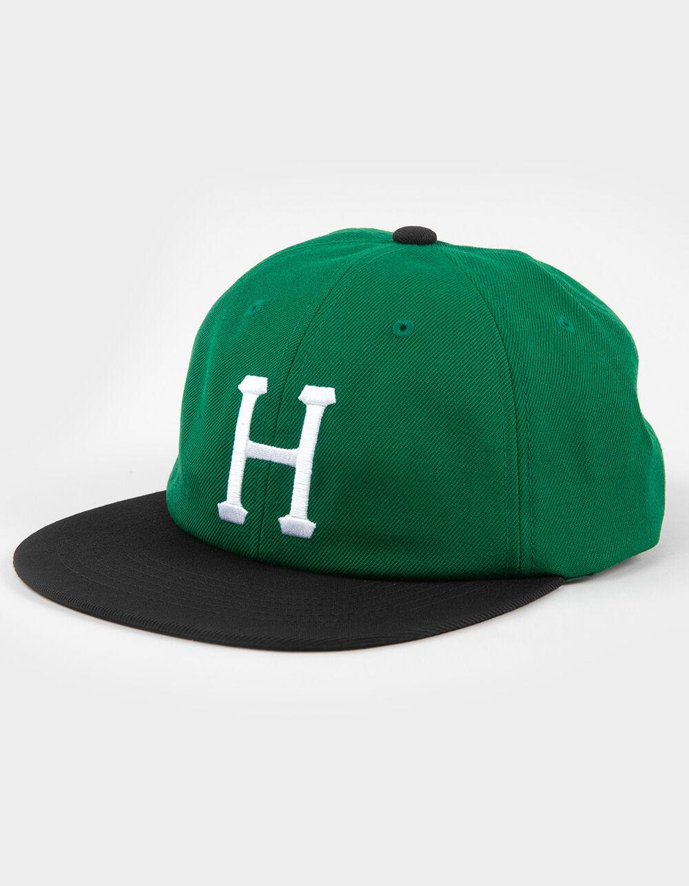 HUF Classic H 6 Panel Strapback Hat - BLACK Product Image