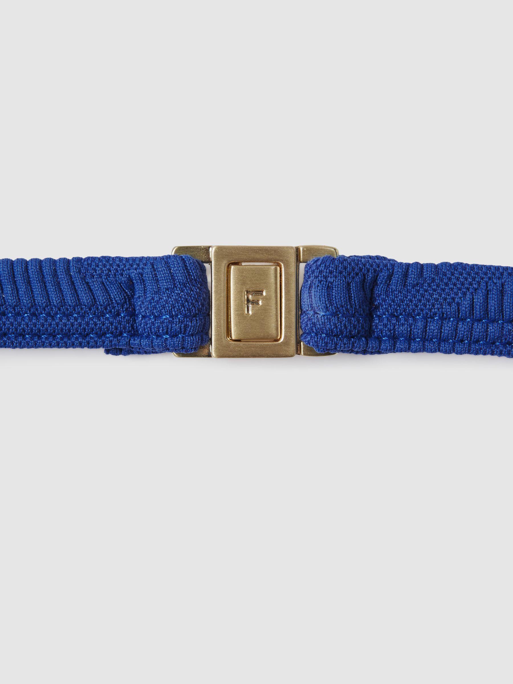 Fella Swim Julian Triangle Bikini Top in Blue Product Image