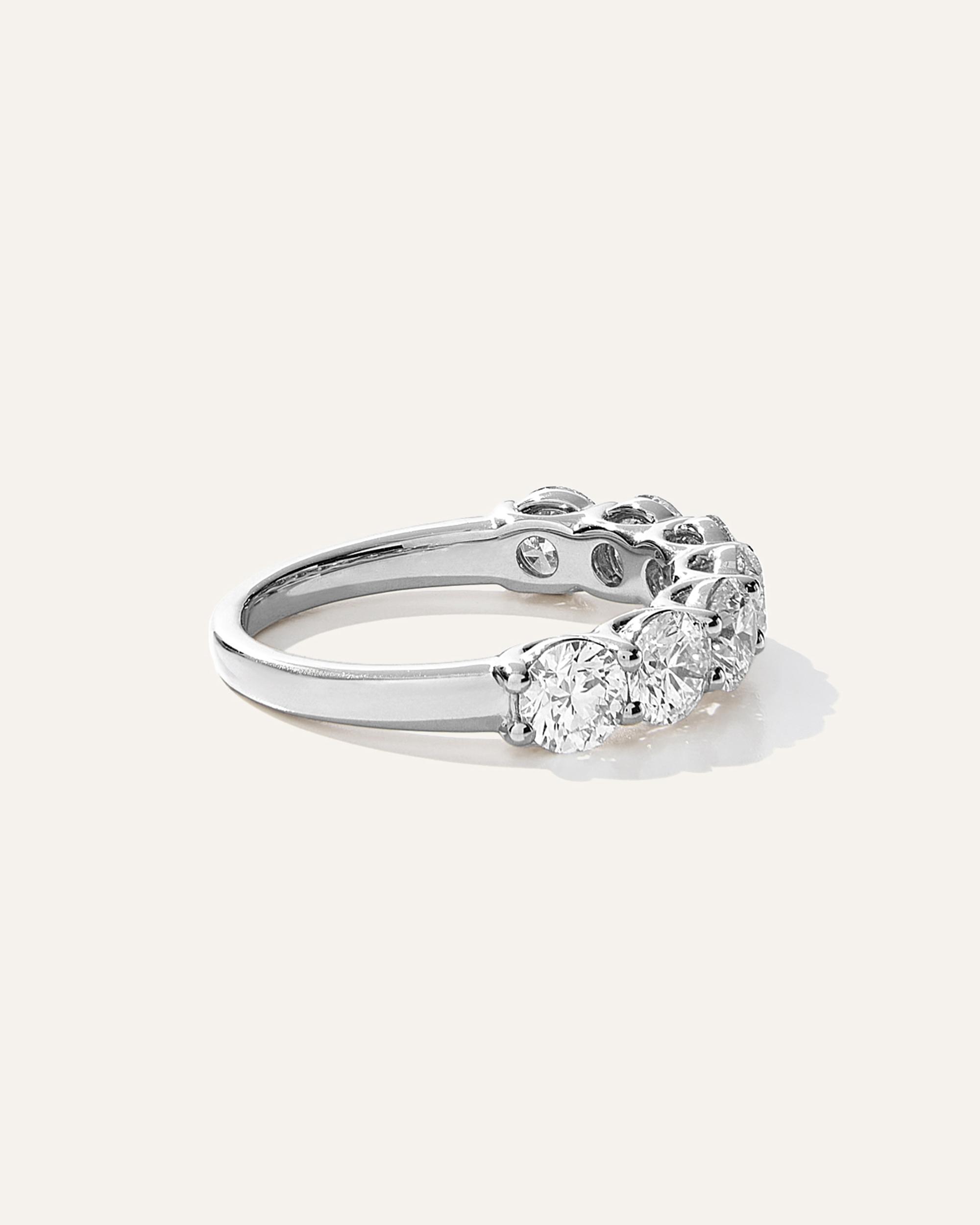 Quince | Women's Lab Grown Diamond Round Seven Stone Band Rings Product Image