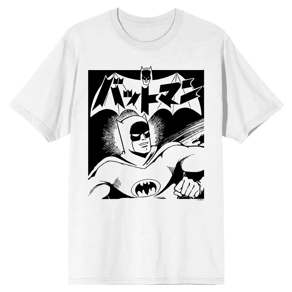 Men's Batmanga Batman Manga Cover Short Sleeve Graphic Tee,  Product Image