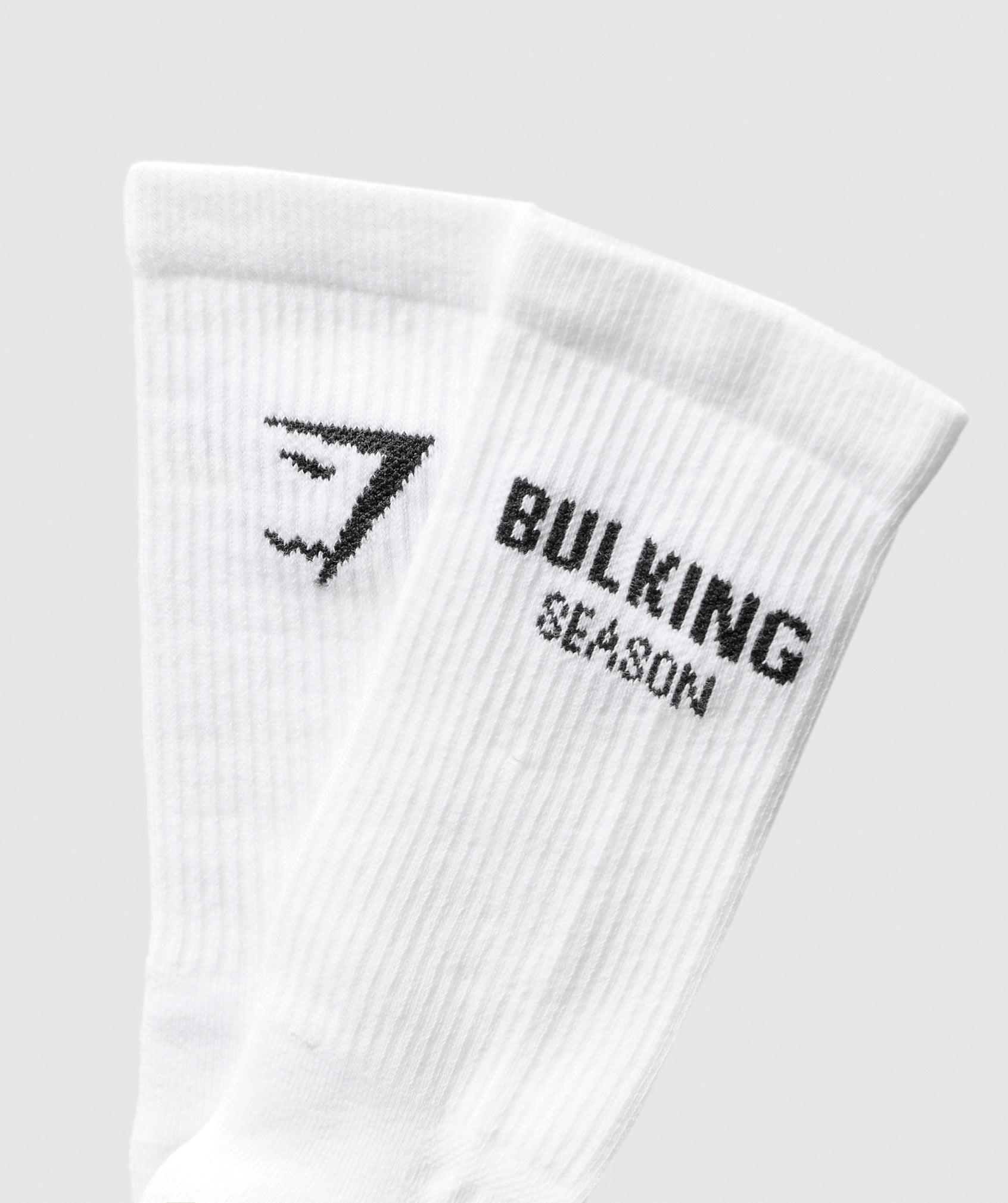 Graphic Bulking Season Crew Sock Single Product Image