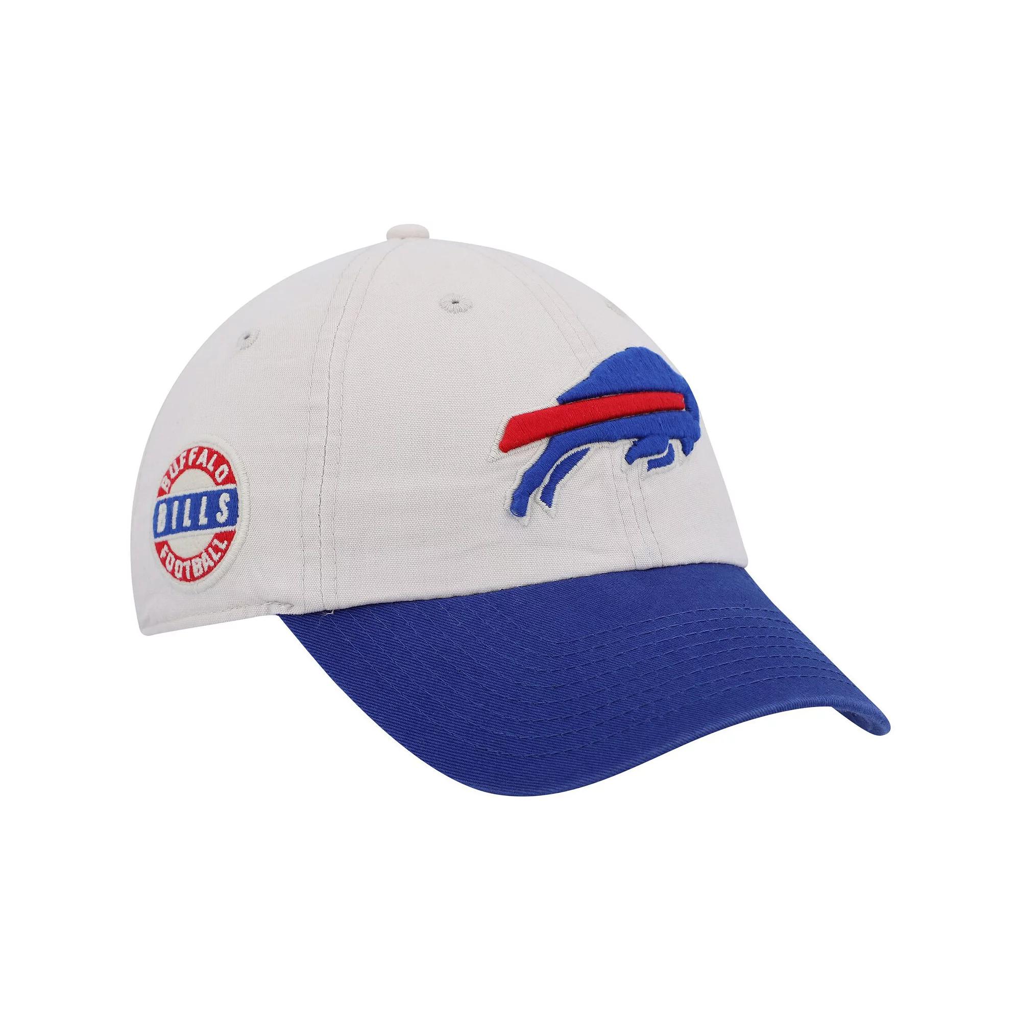 Men's '47 Cream/Royal Buffalo Bills Sidestep Clean Up Adjustable Hat, Beige Product Image
