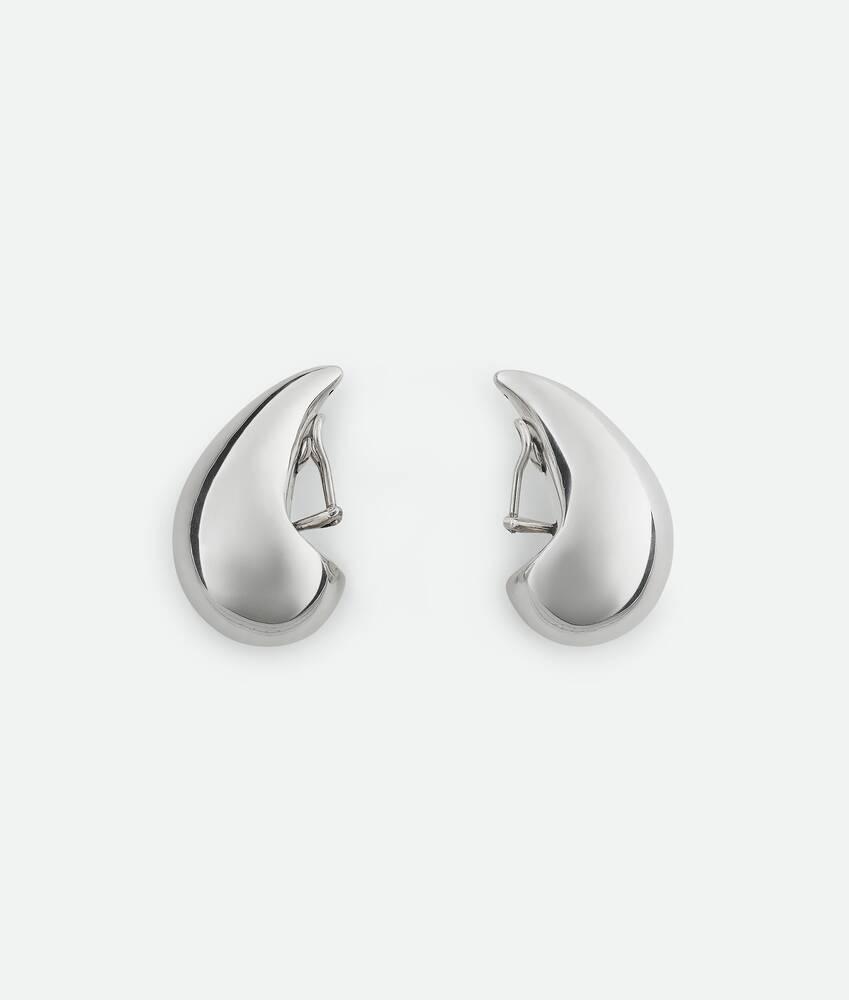 Women's Medium Drop Earrings in Silver Product Image