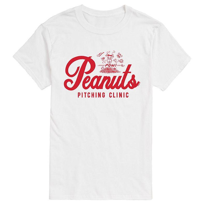 Big & Tall Peanuts Pitching Clinic Tee, Men's,  Product Image