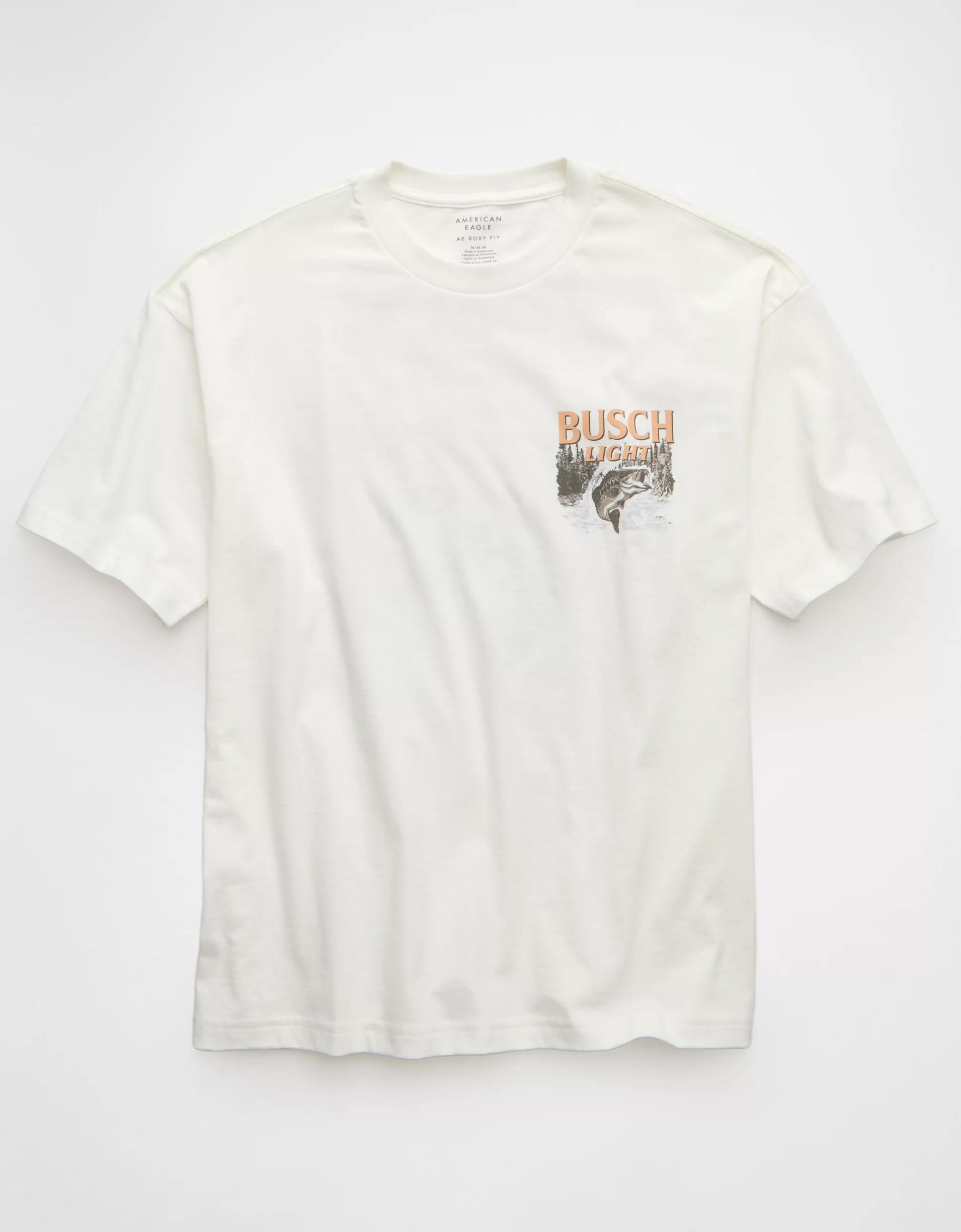 AE Boxy Busch Light Graphic T-Shirt Product Image