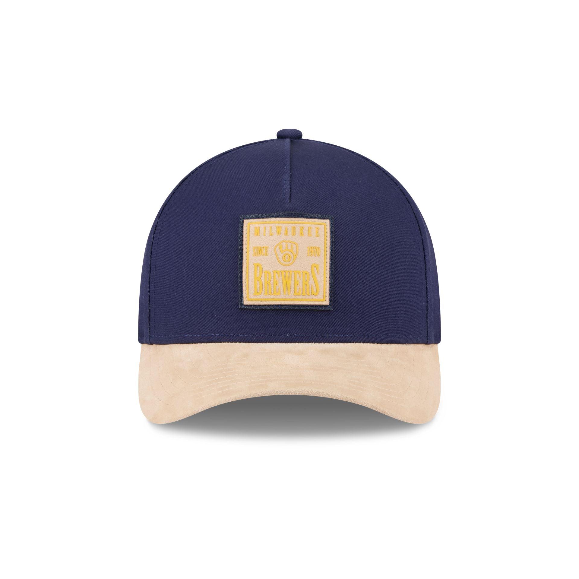 Milwaukee Brewers Suede Patch 9FORTY M-Crown A-Frame Adjustable Hat Male Product Image