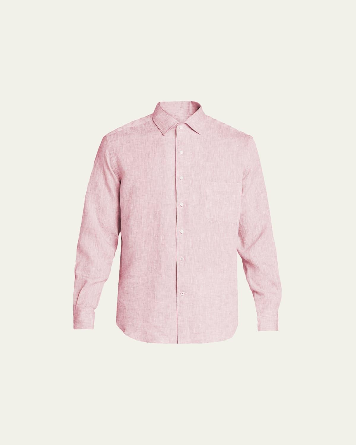 Mens Andre Long-Sleeve Linen Shirt Product Image