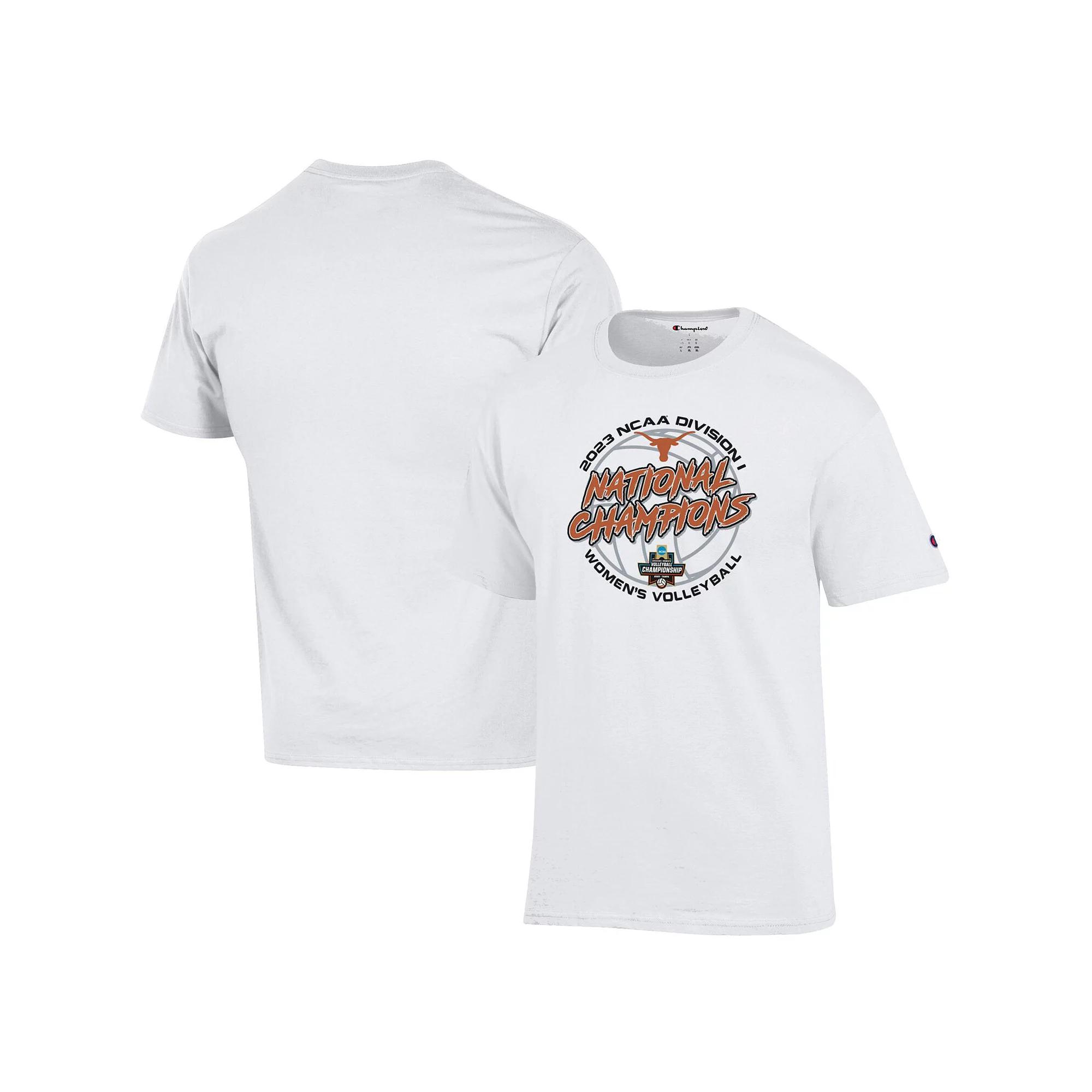Unisex Champion  White Texas Longhorns 2023 NCAA Women's Volleyball National Champions Locker Room T-Shirt, Adult Unisex, Size: Medium Product Image