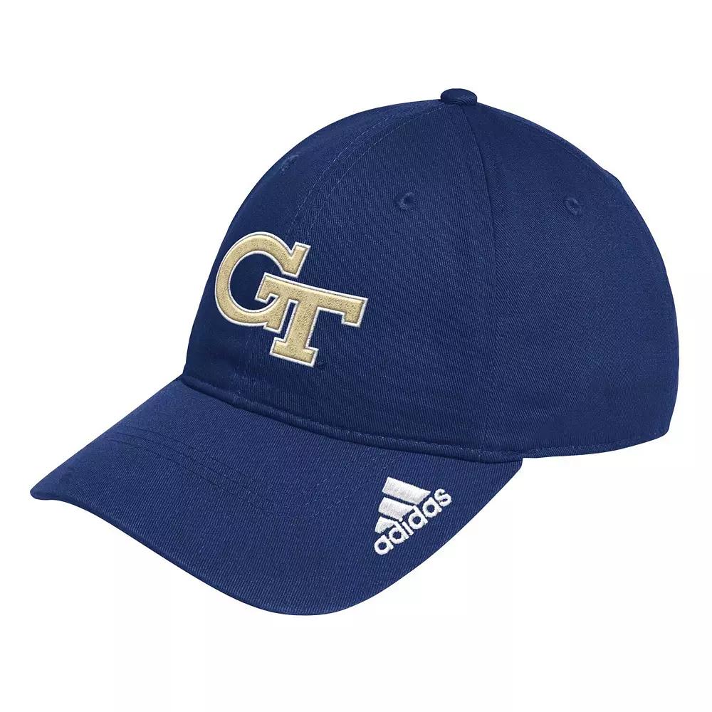 Men's adidas Navy Georgia Tech Yellow Jackets Locker Room Logo Slouch Adjustable Hat, Nc2 Blue Product Image