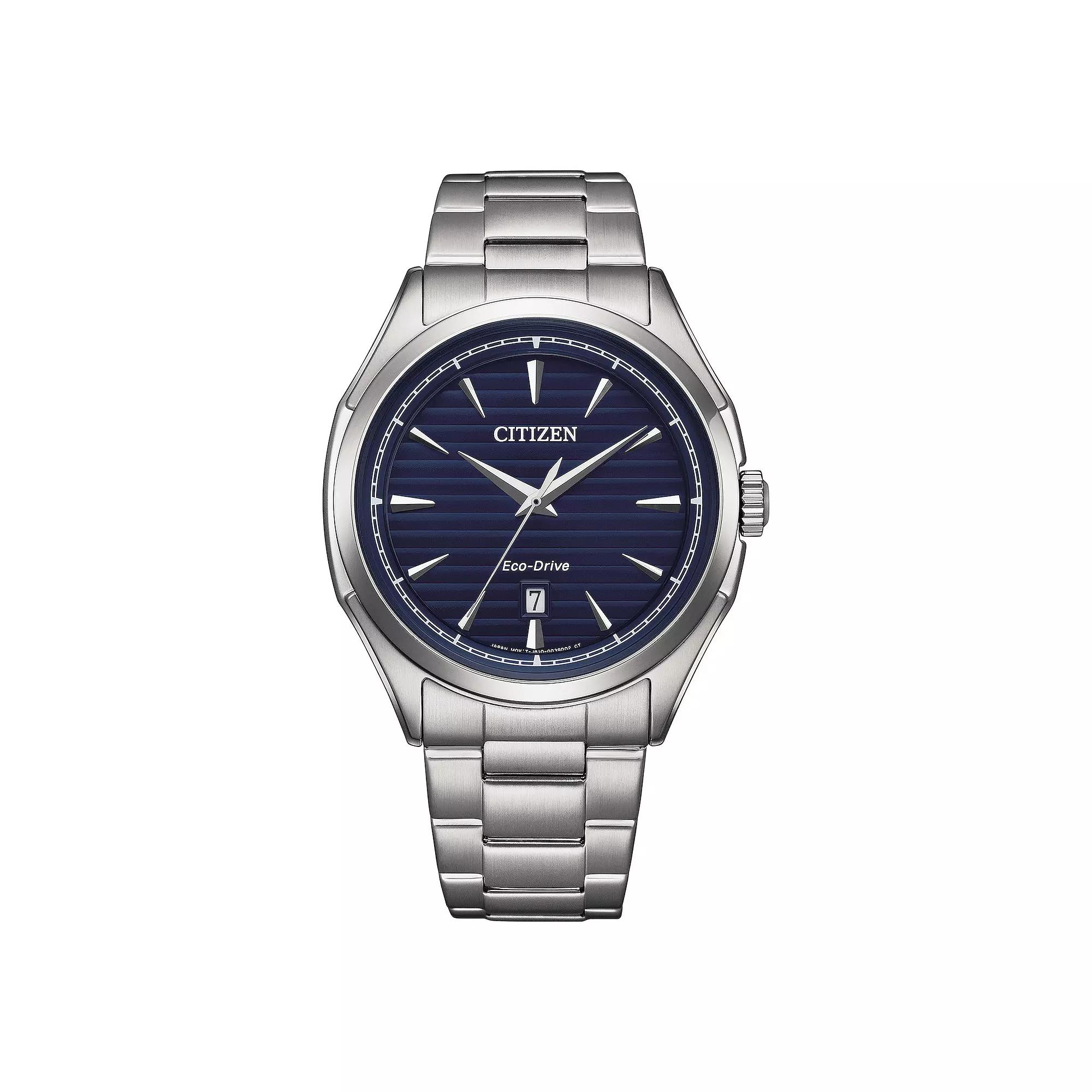 Citizen Men's Eco-Drive Classic Stainless Steel Bracelet Watch - AW1750-85L, Size: 41 MM, Blue Silver Product Image