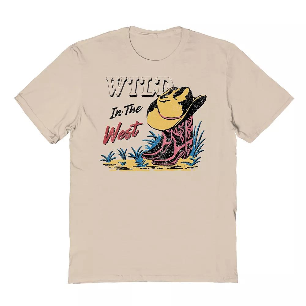 Men's Wild In The West Graphic Tee, Size: Medium, Brown Product Image
