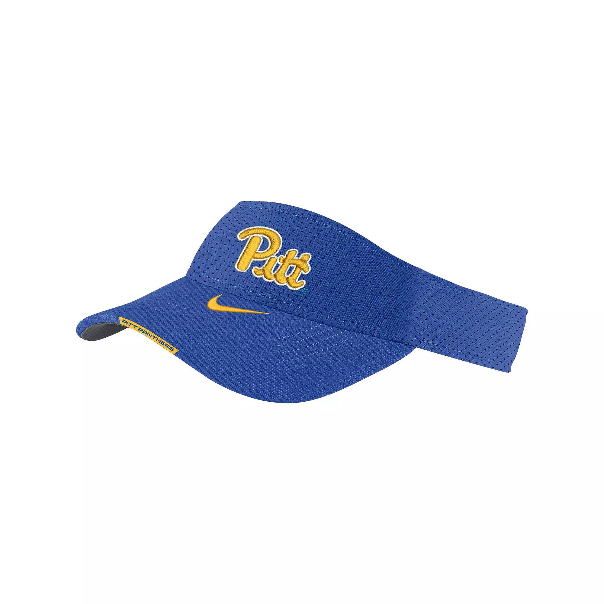 Men's Nike  Royal Pitt Panthers 2023 Sideline Performance Adjustable Visor, Blue Product Image