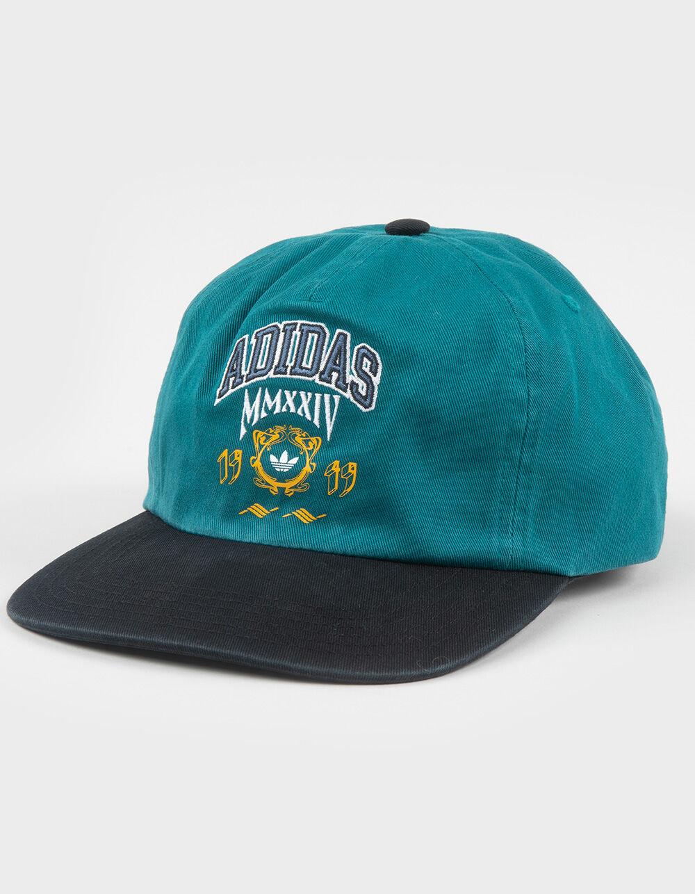 ADIDAS Varsity 5 Panel Strapback Hat - TEAL GREEN Product Image