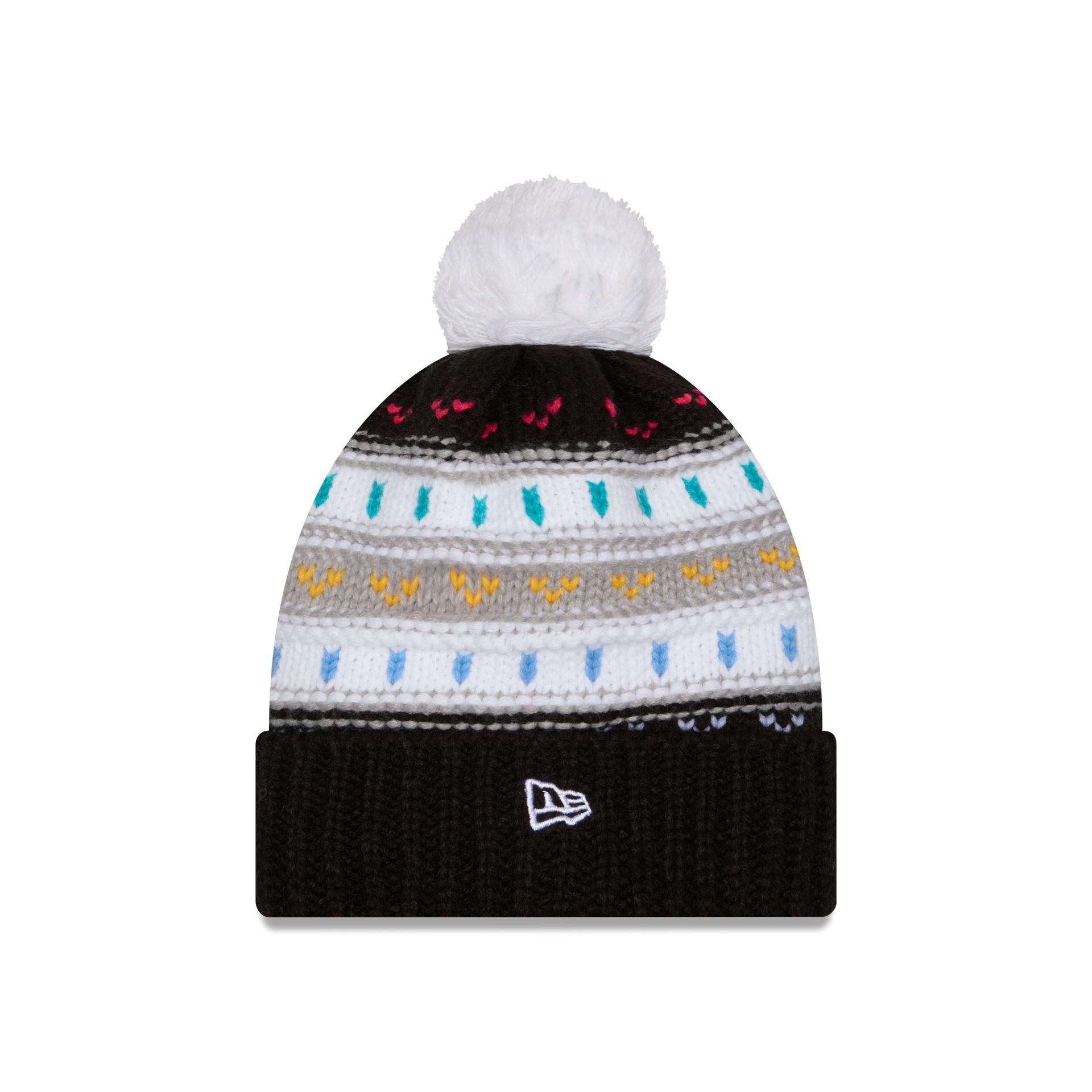 New York Giants 2025 Crucial Catch Women's Pom Knit Hat Female Product Image