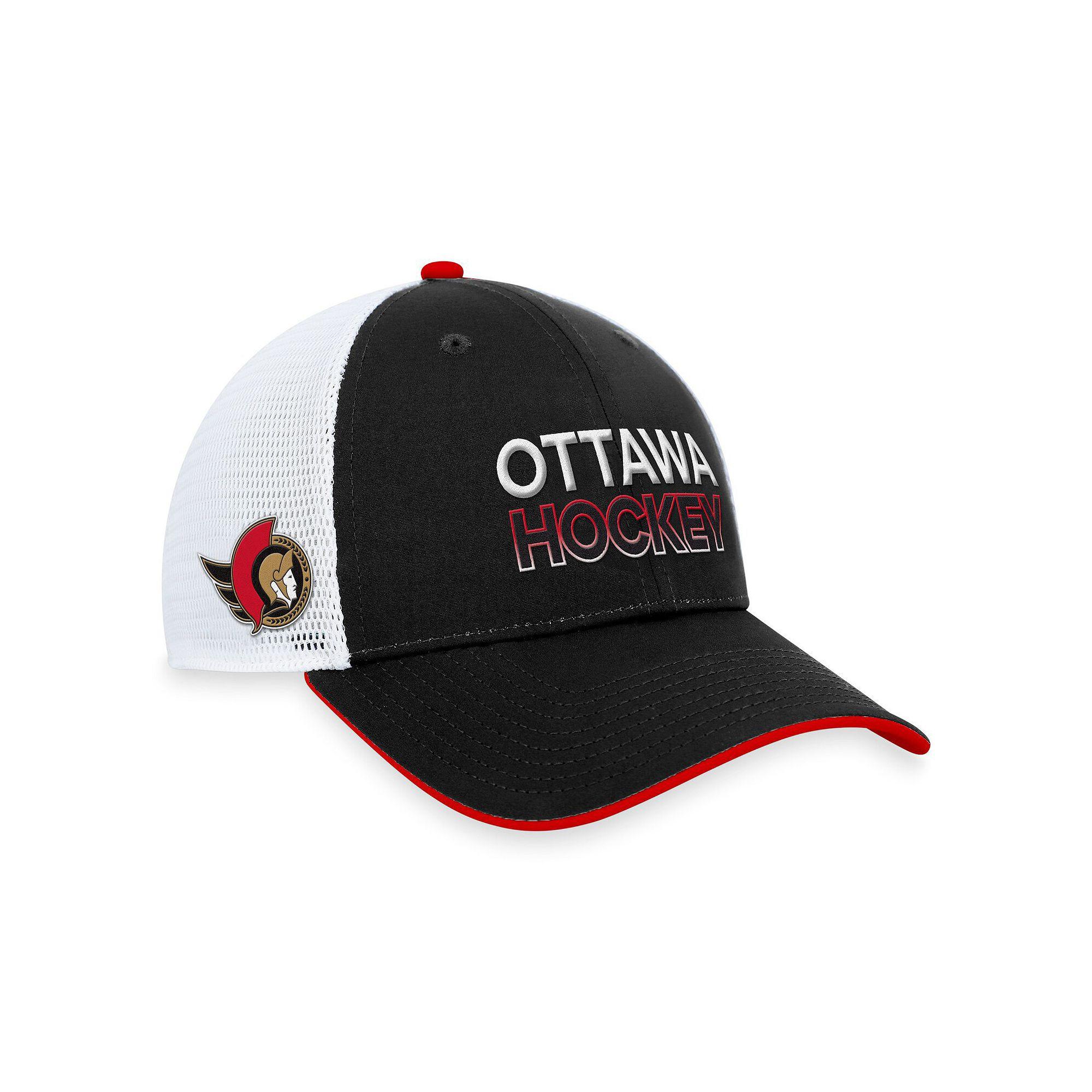 Men's Fanatics Branded Red Chicago Blackhawks Authentic Pro Rink Trucker Adjustable Hat Product Image
