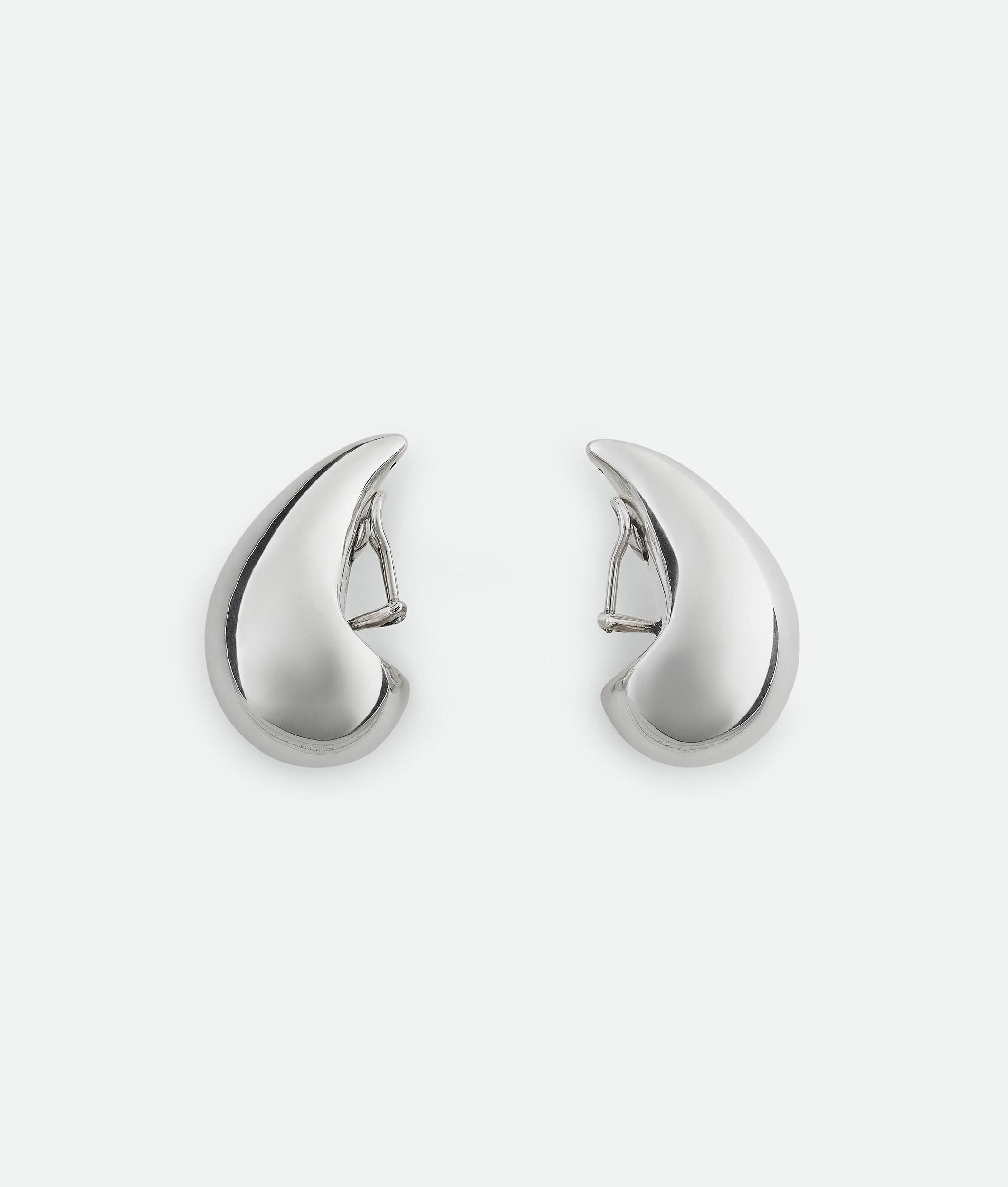 Women's Medium Drop Earrings in Silver Product Image