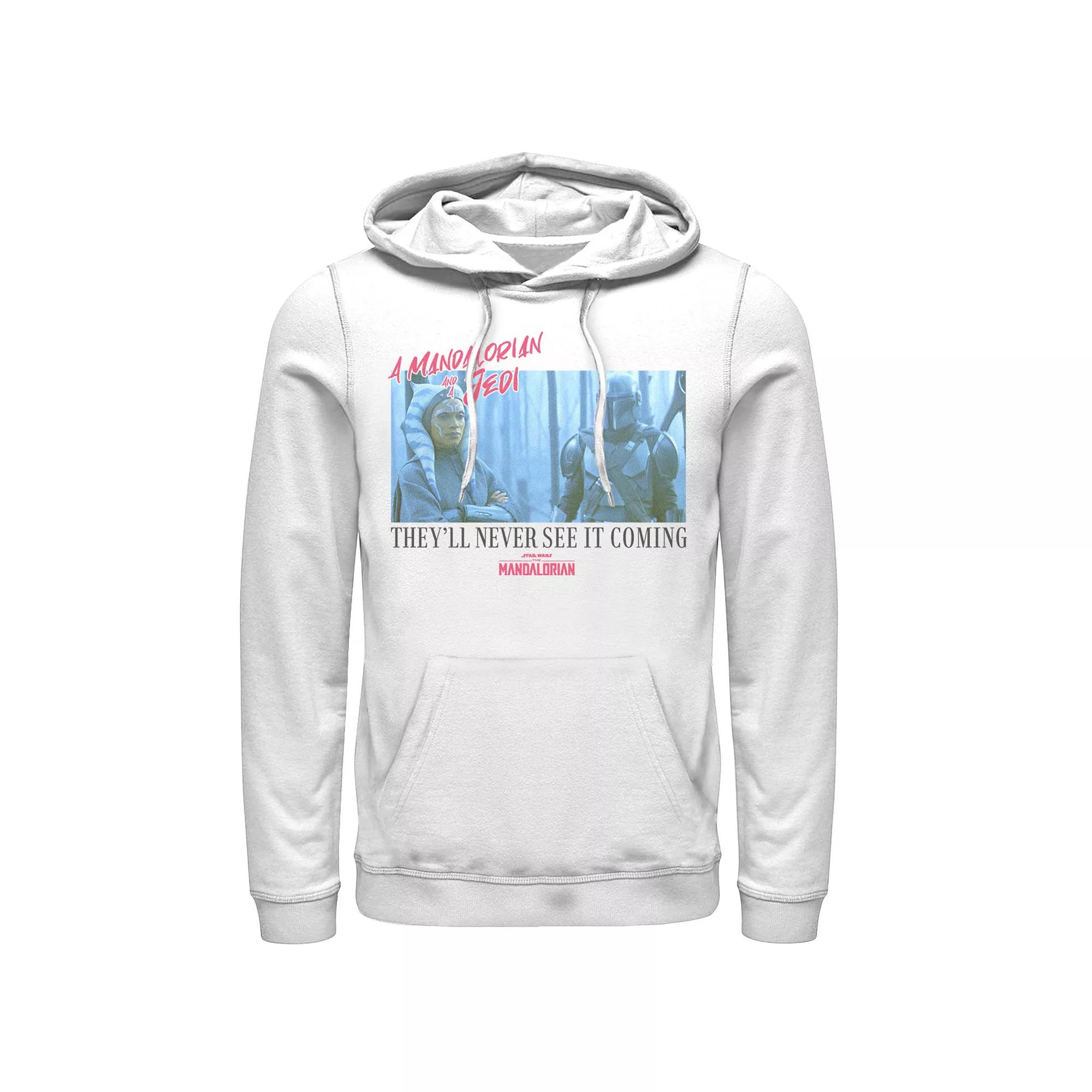 Men's Star Wars The Mandalorian They'll Never See It Cming Poster Hoodie,  Product Image