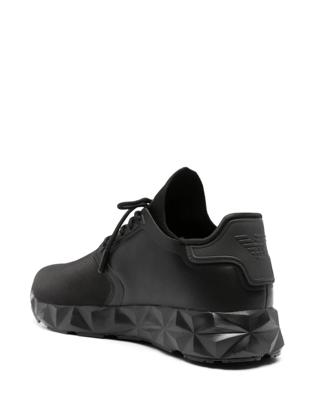 lace-up contrast-sole sneakers Product Image