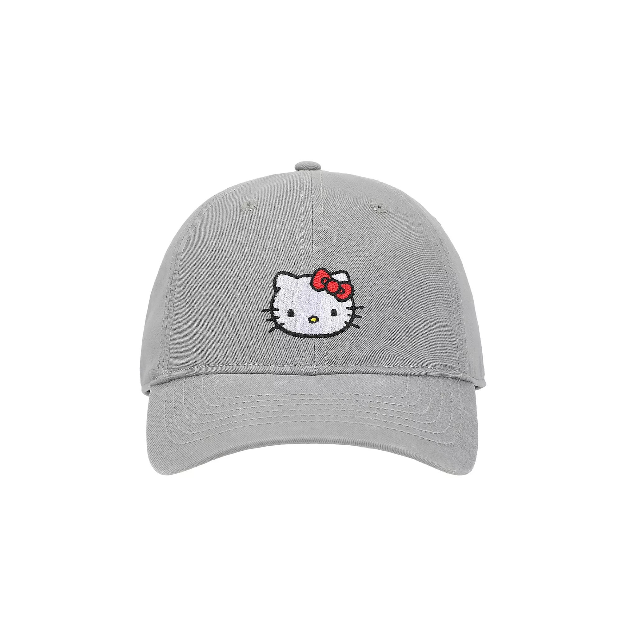 Women's Hello Kitty Embroidered Hat, Gray Product Image