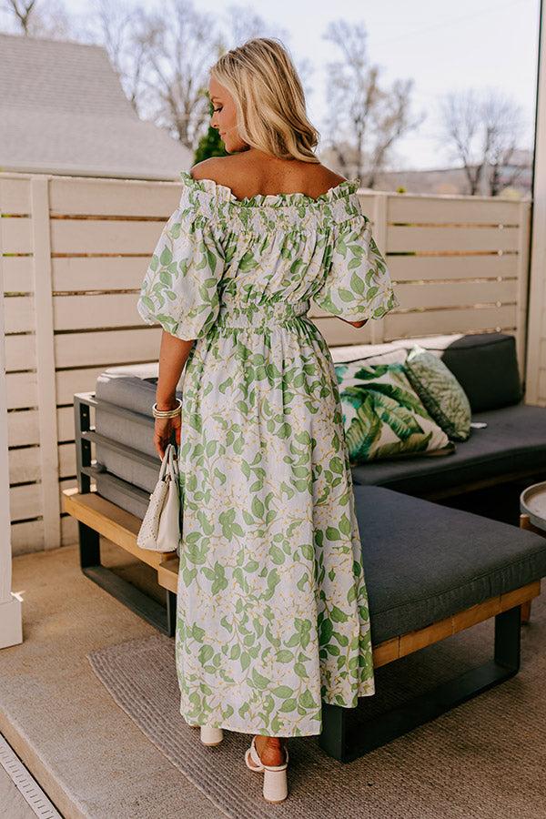 Honeysuckle Fields Floral Midi Dress Product Image