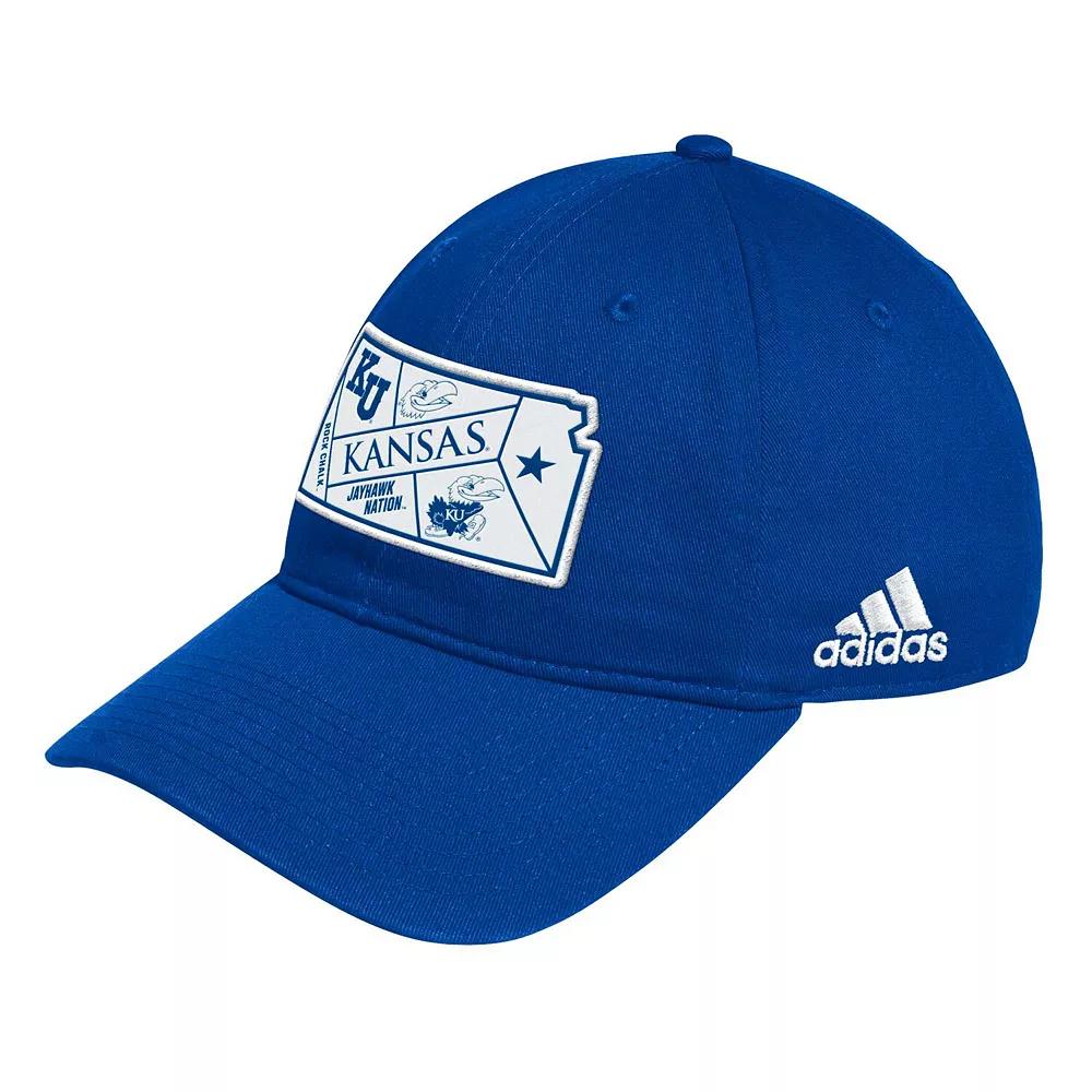 Men's adidas Royal Kansas Jayhawks State Slouch Adjustable Hat, Blue Product Image