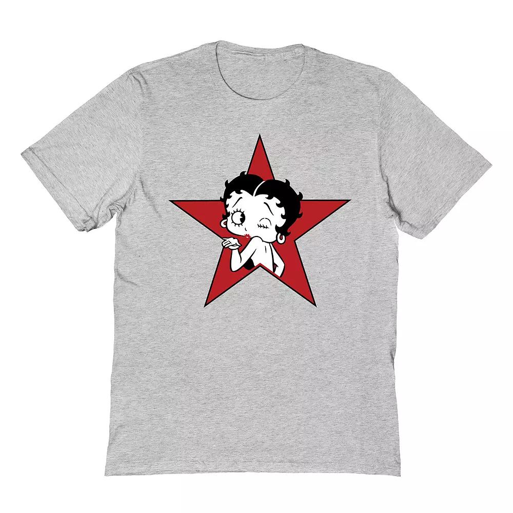 Men's Betty Boop T-Shirt, Size: Large, Sport Grey Product Image