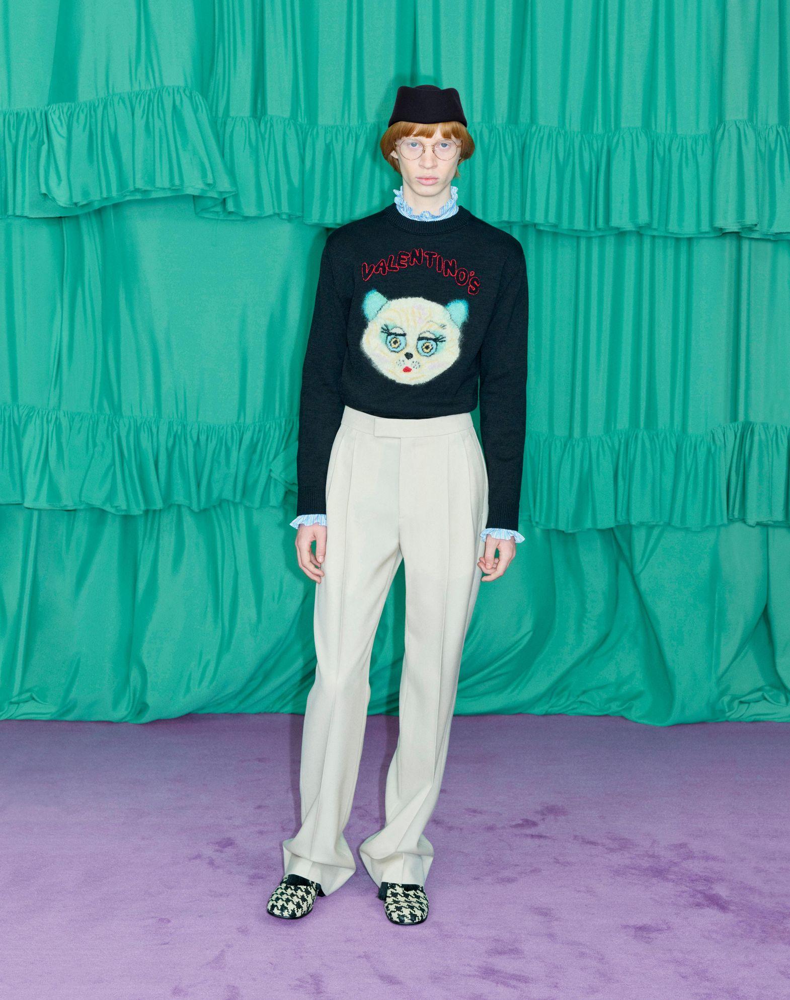 Cuffed Cotton Canvas Pants Product Image