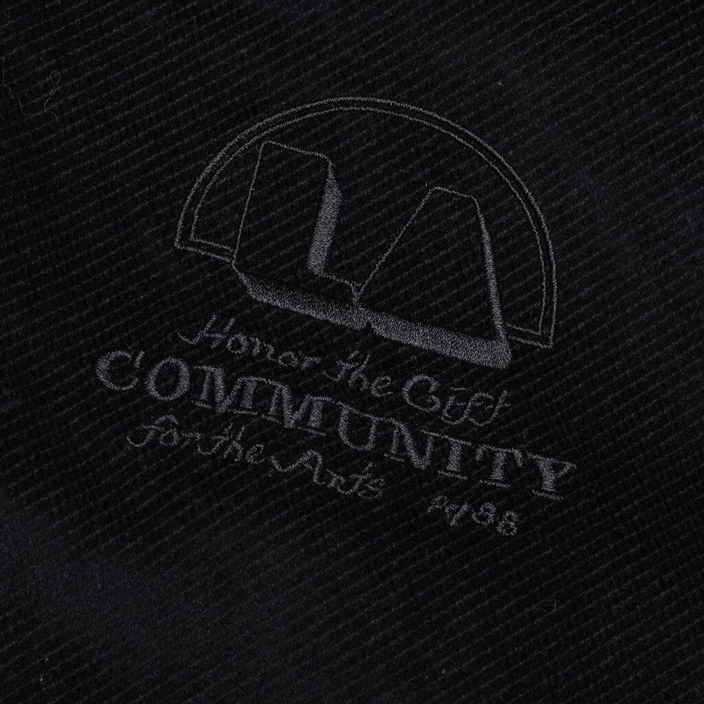 Brushed 1/4 Zip Jacket - Black Male Product Image