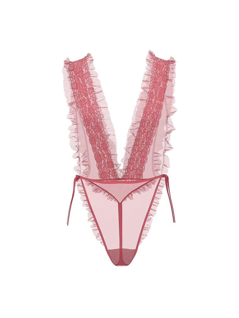 Dare to Dream Lace Sheer High-Leg Teddy Product Image