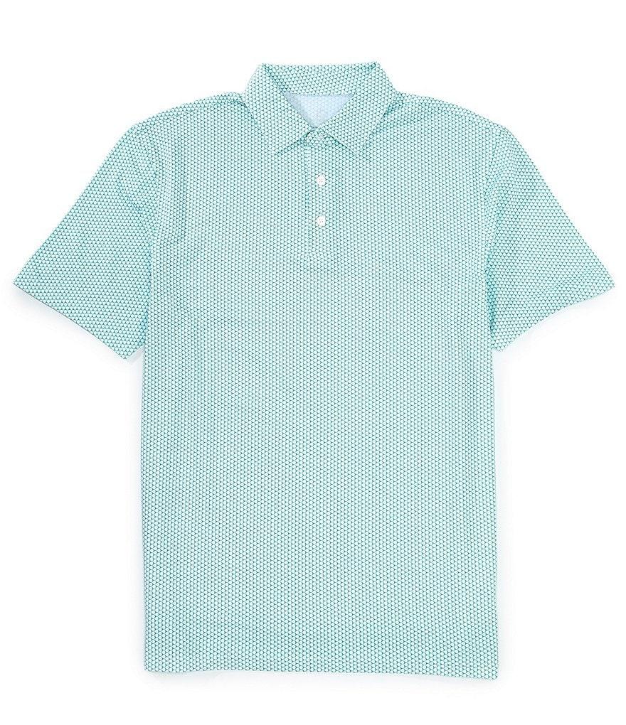 Southern Tide Performance Stretch Driver On The Ball Printed Short Sleeve Polo Shirt Product Image