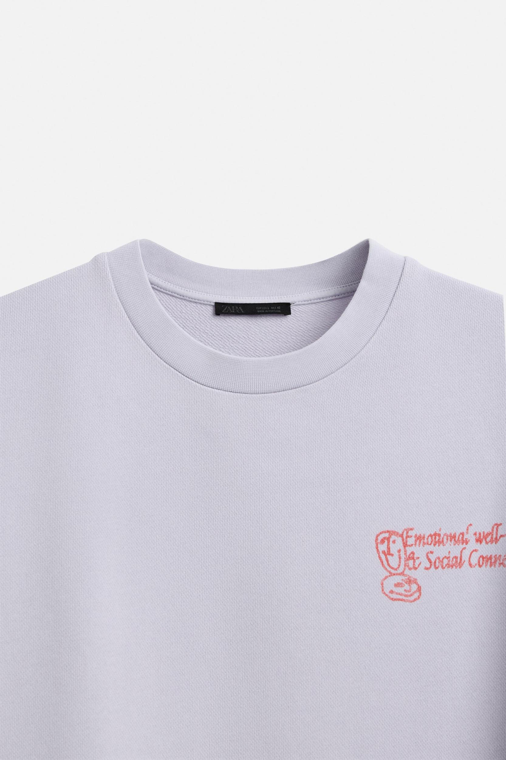 TEXT WASHED SWEATSHIRT Product Image