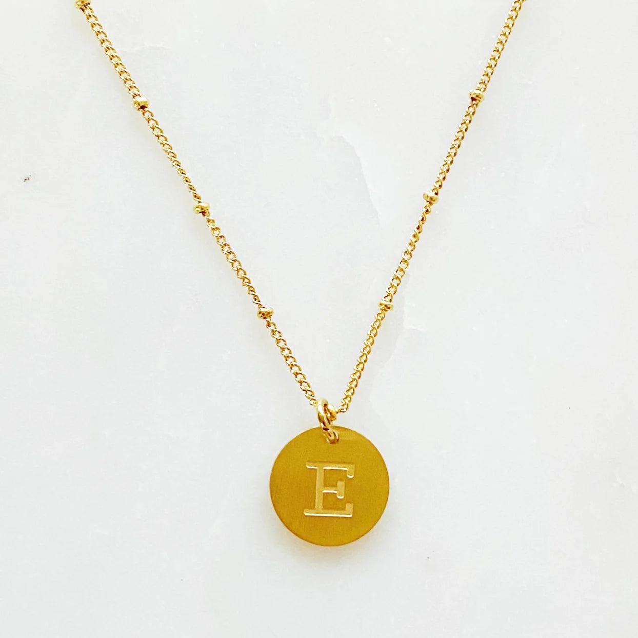 Round Initial Necklace Product Image