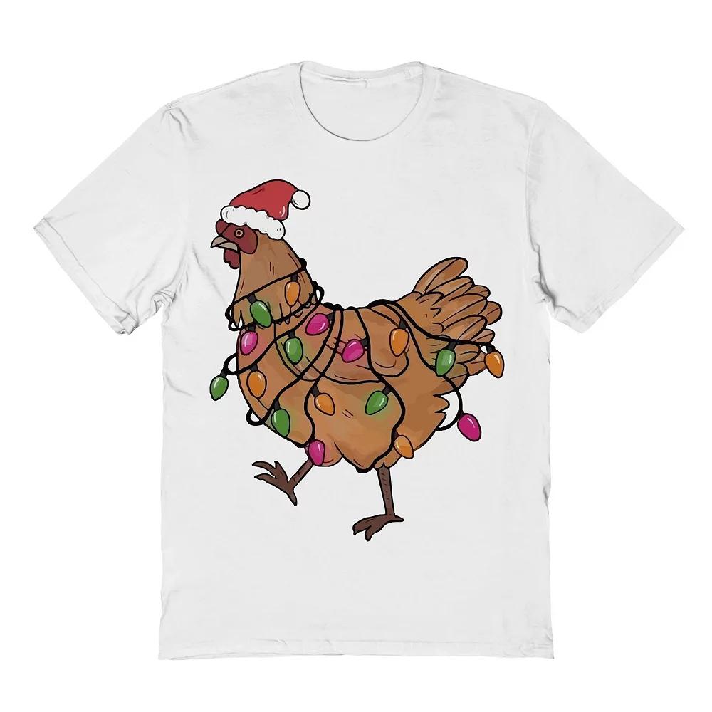 Men's Light Hen Christmas Graphic Tee, Adult Unisex,  Product Image