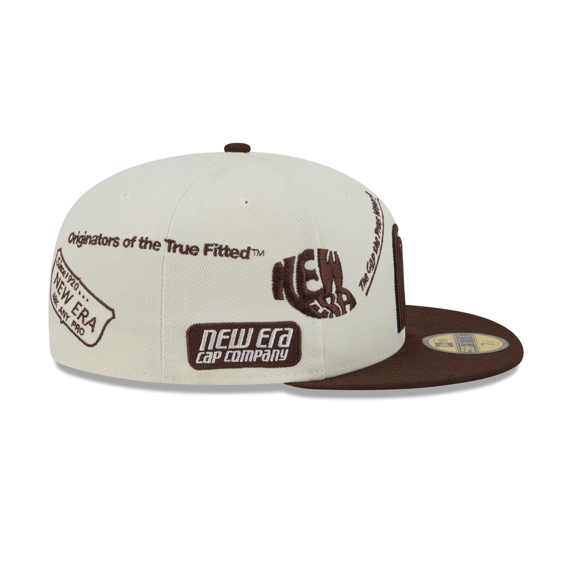 Mexico Baseball New Era Anniversary Logos Brown Visor 59FIFTY Fitted Hat Male Product Image