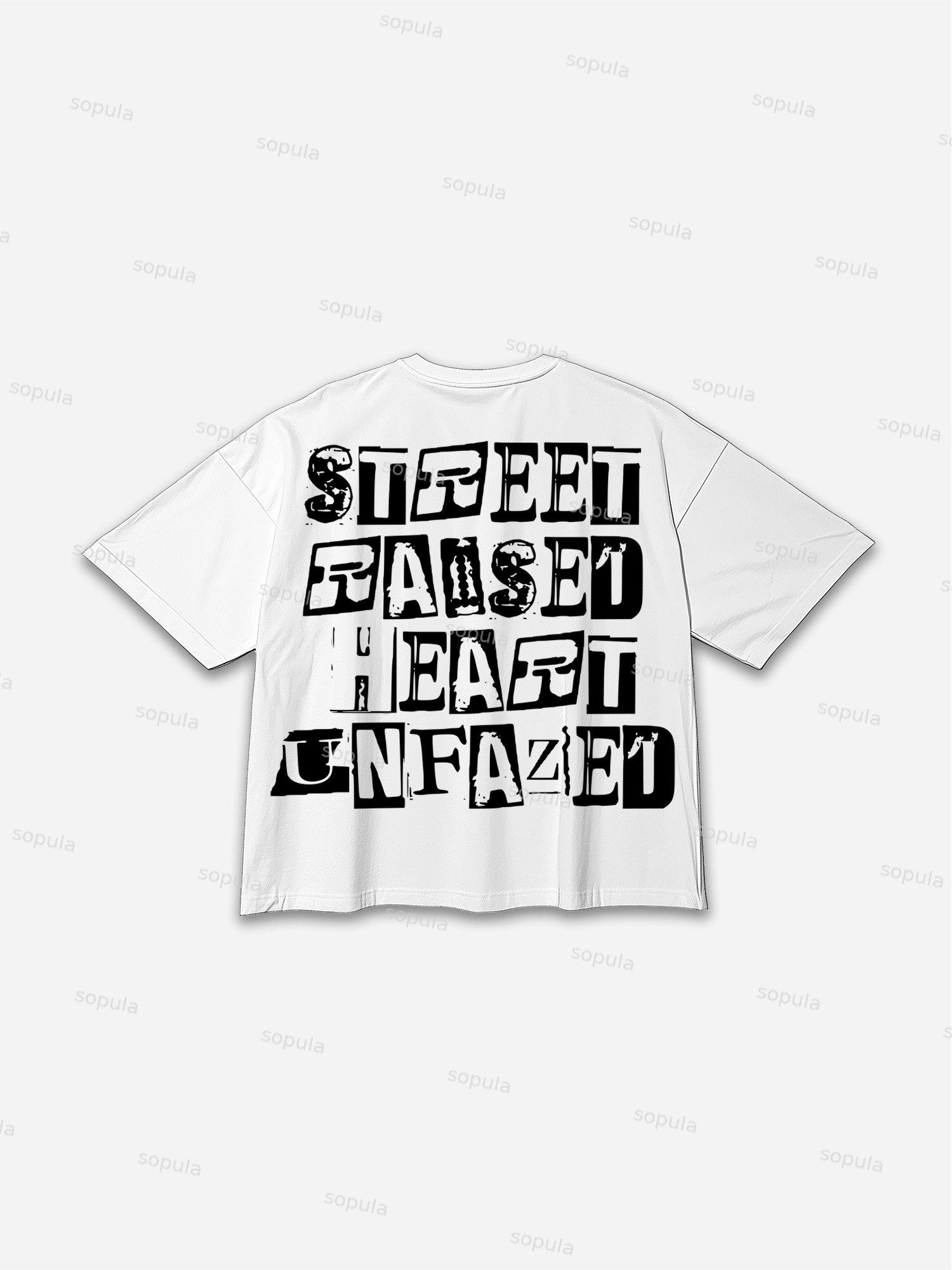 Vintage Jesus Print Cotton T-shirt Product Image