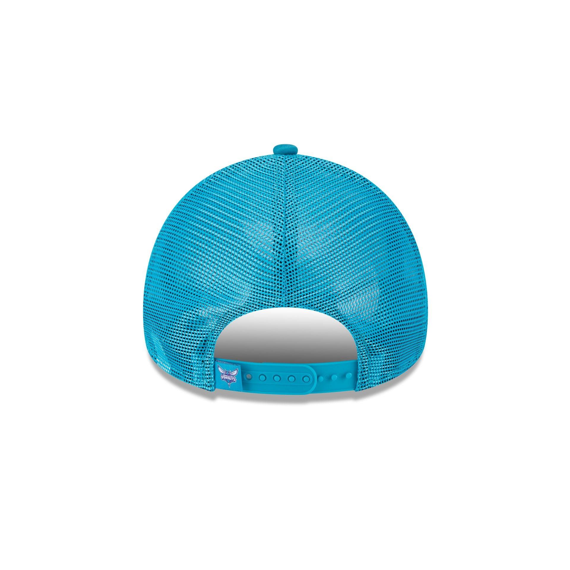 Charlotte Hornets Distressed 9FORTY A-Frame Trucker Hat Male Product Image