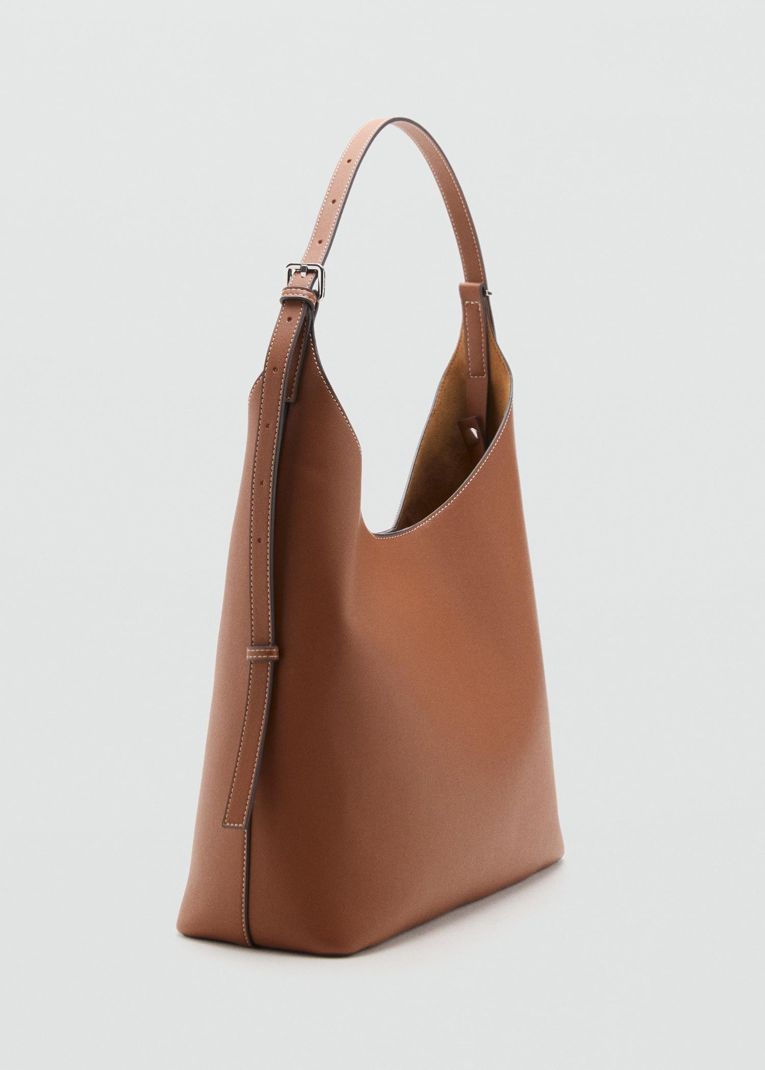 Shopper bag with buckle - Women | MANGO USA Product Image