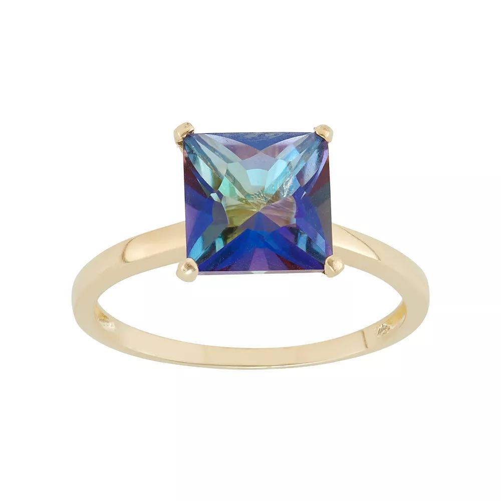 Designs by Gioelli Mystic Topaz 10k Gold Ring, Women's, Size: 8, Blue Product Image