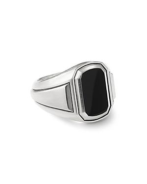 David Yurman Mens Deco Signet Ring with Black Onyx Product Image