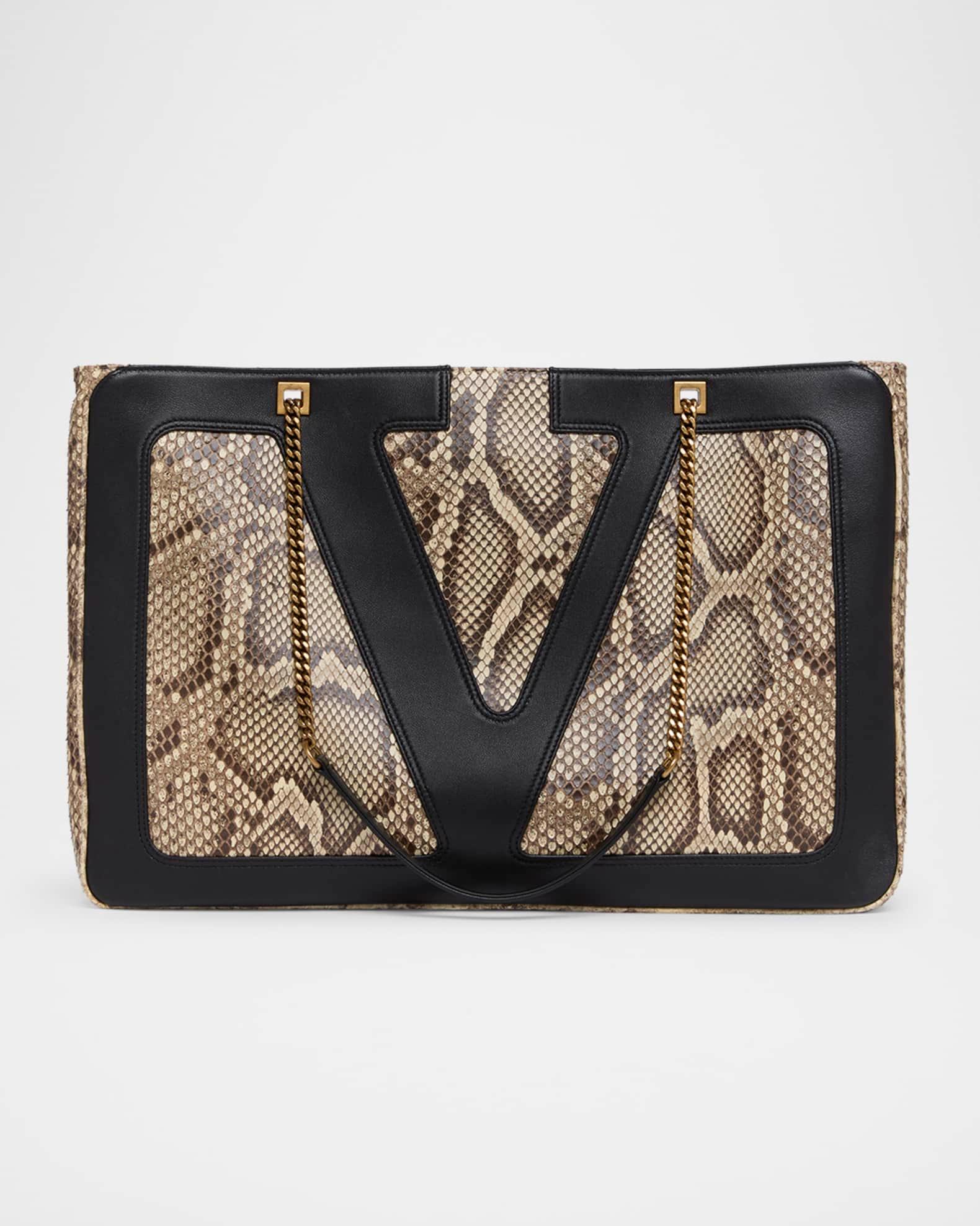 Viva Superstar Snakeskin & Leather Tote Bag Product Image
