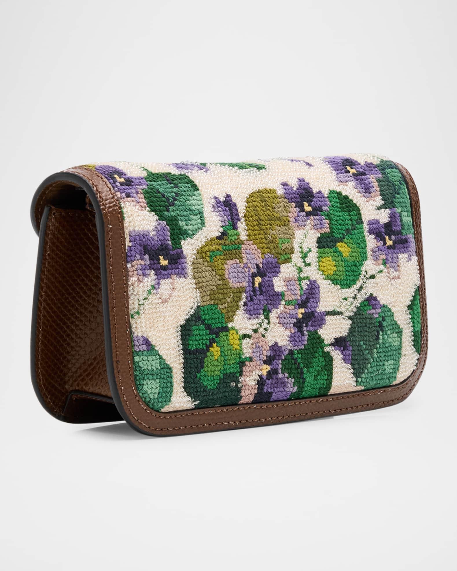 Loco Embroidered Small Shoulder Bag with Jewel Logo Product Image