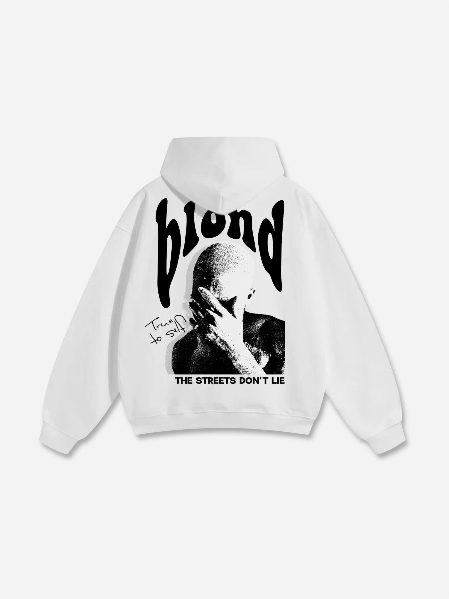 Vintage Blond Graphic Oversized Hoodie Product Image