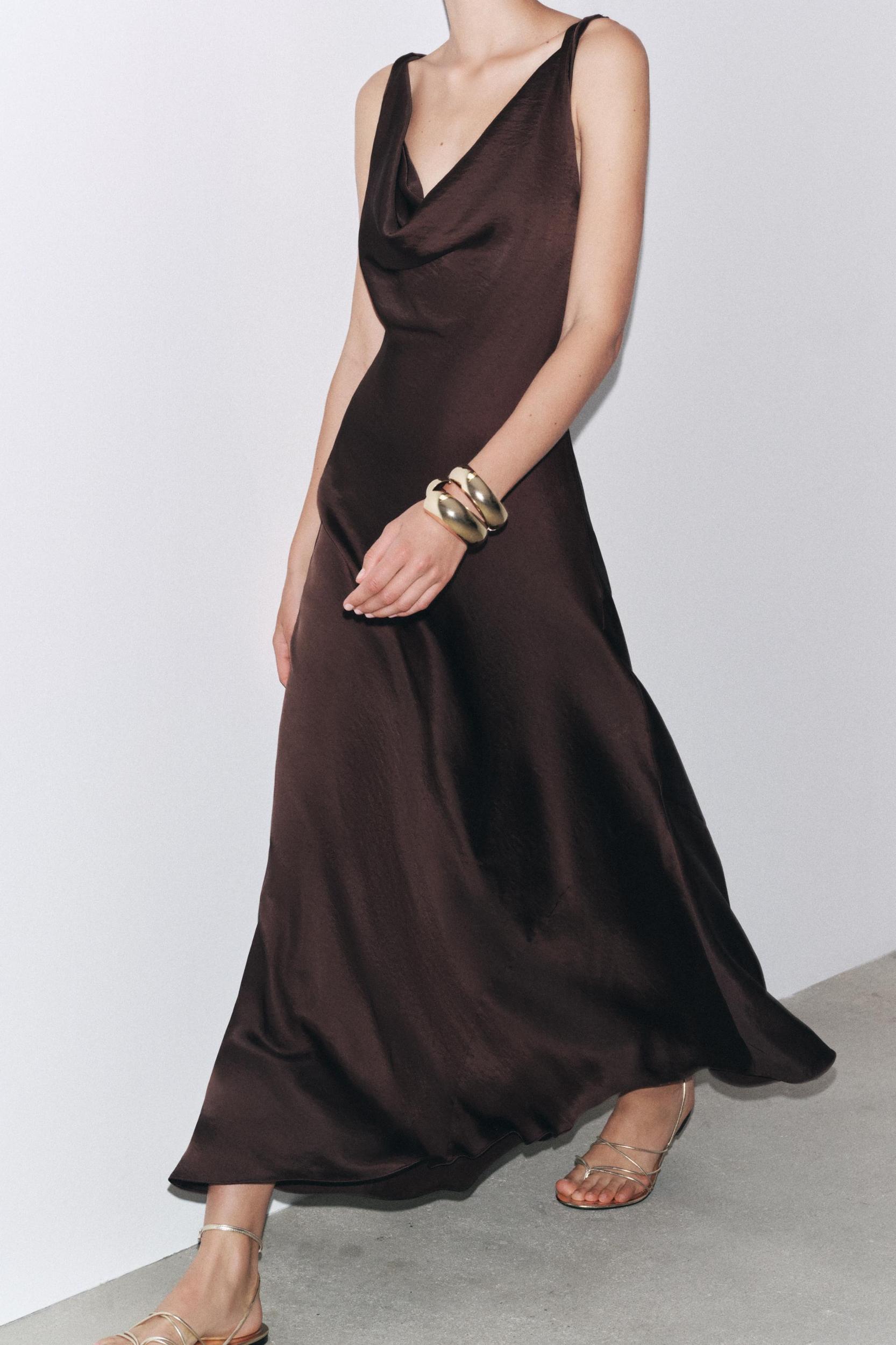 ZW COLLECTION SATIN LONG DRESS Product Image
