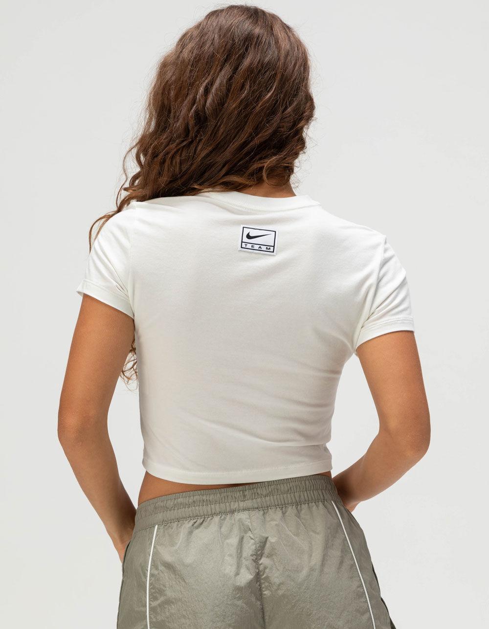 NIKE Sportswear Womens Slim Cropped Tee - OFF WHITE Product Image