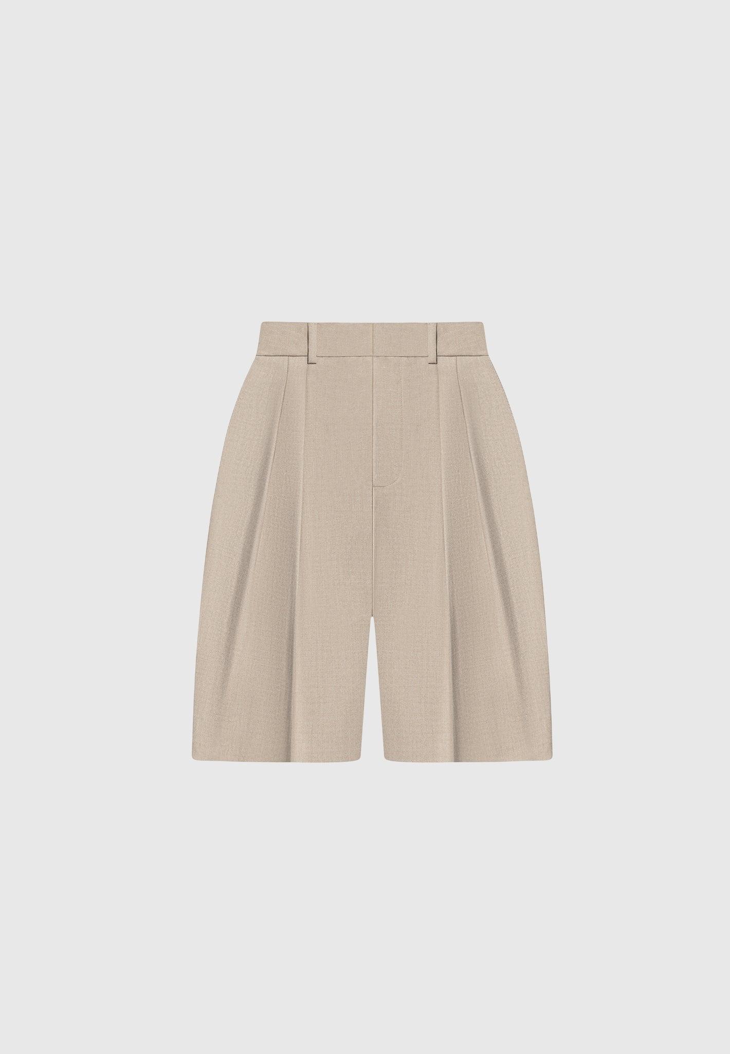 Tailored City Shorts - Taupe Female Product Image
