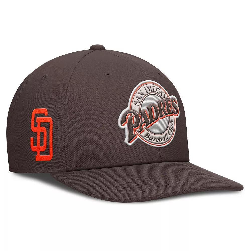 Men's Nike Brown San Diego Padres Pro Performance Snapback Hat,  Product Image